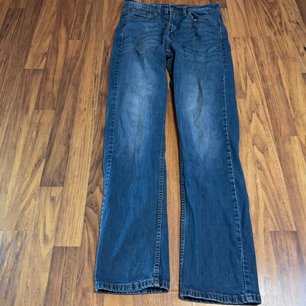 Levi 505 Regular Fit Mens Jeans 32x34 Straight Leg Blue Denim Pants Modern 2021